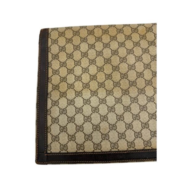 GUCCI Authentic Vintage Canvas Leather Trim Business Portfolio Attache Case - Picture 11 of 16